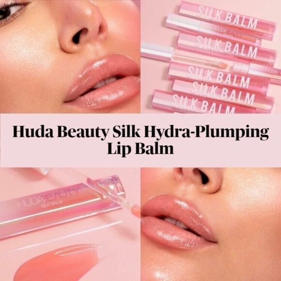 Huda Beauty Silk Balm Hydrating Nourishing Lip GLOSS PLUMP Balm Blush mini size - Picture 3 of 4